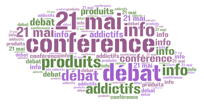 Conférence débat: « Produits addictifs : + d’info pour – d’intox », mardi 21 mai- 18h30